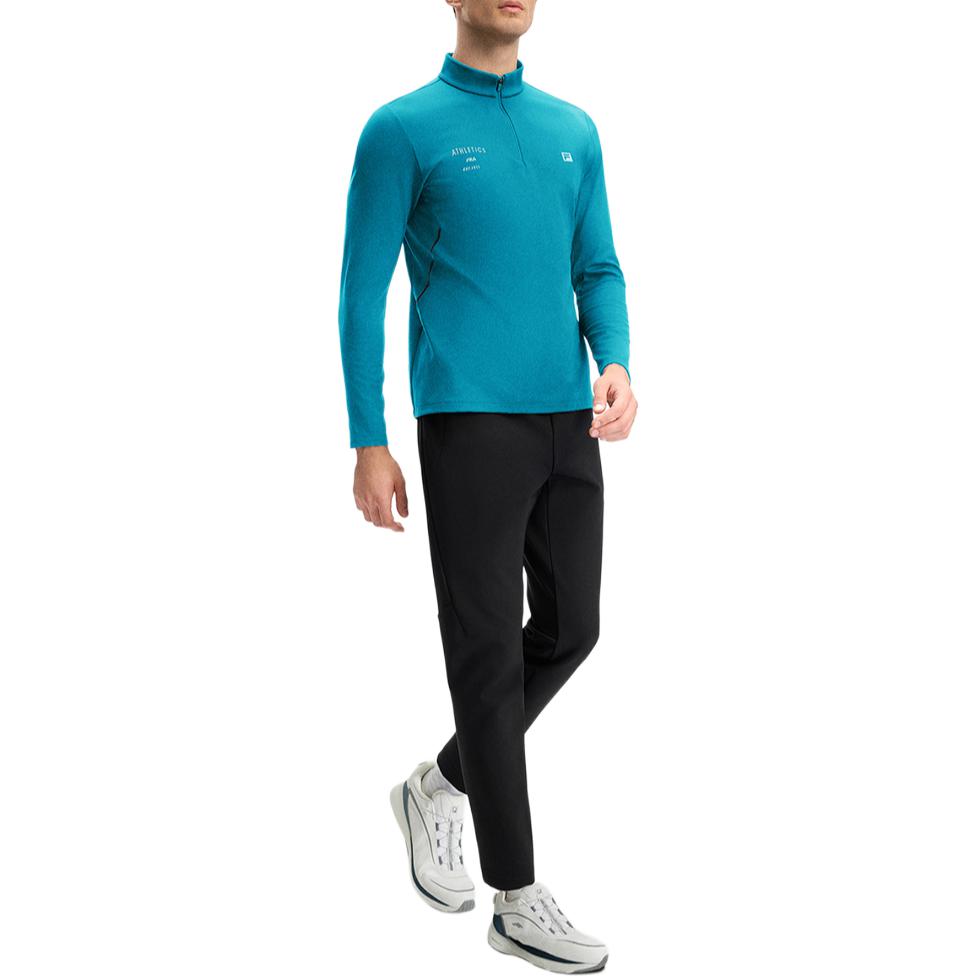 Fila Fitness Fashion Simple Slim Fit Climbing Knitted Sports Pants Men Pants Deep-Black A11M441611FBK