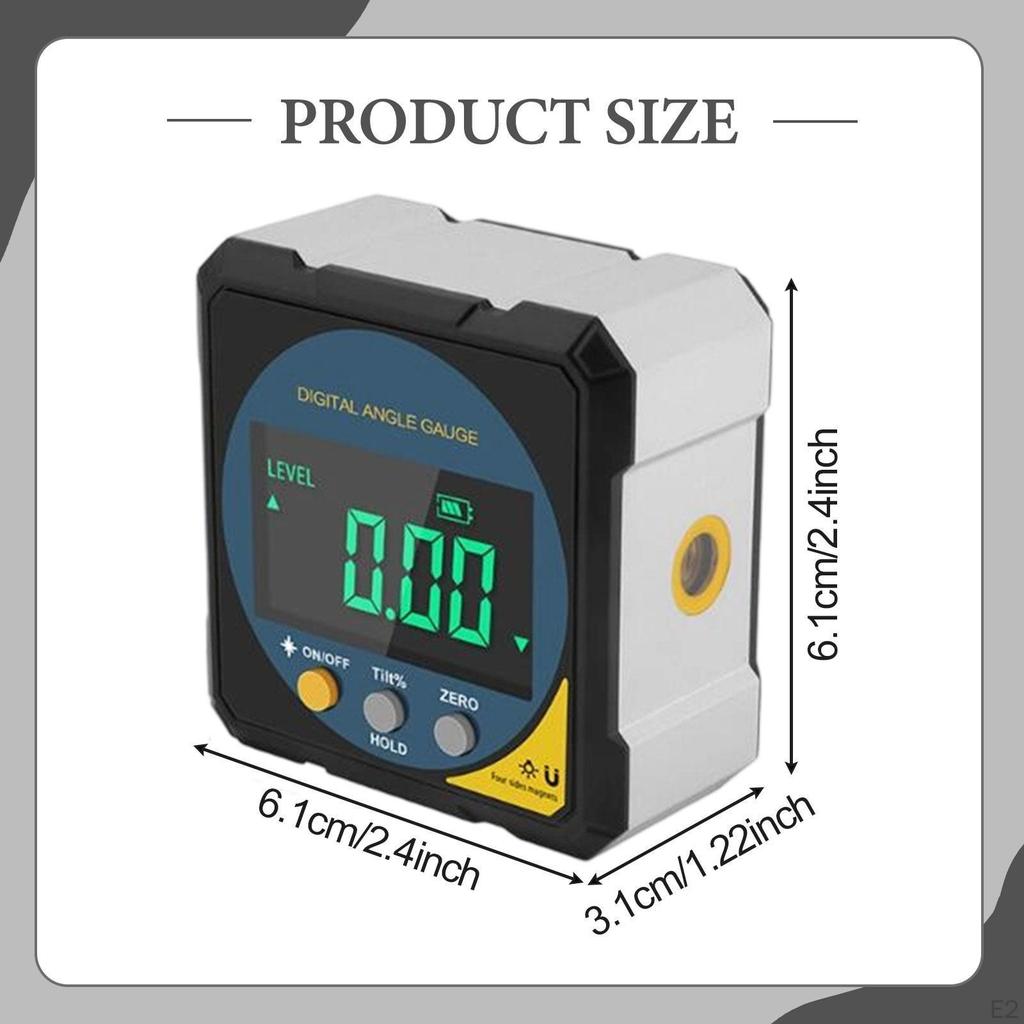 Digital Angle Finder Gift Inclinometer for Building Masonry Home Improvement
