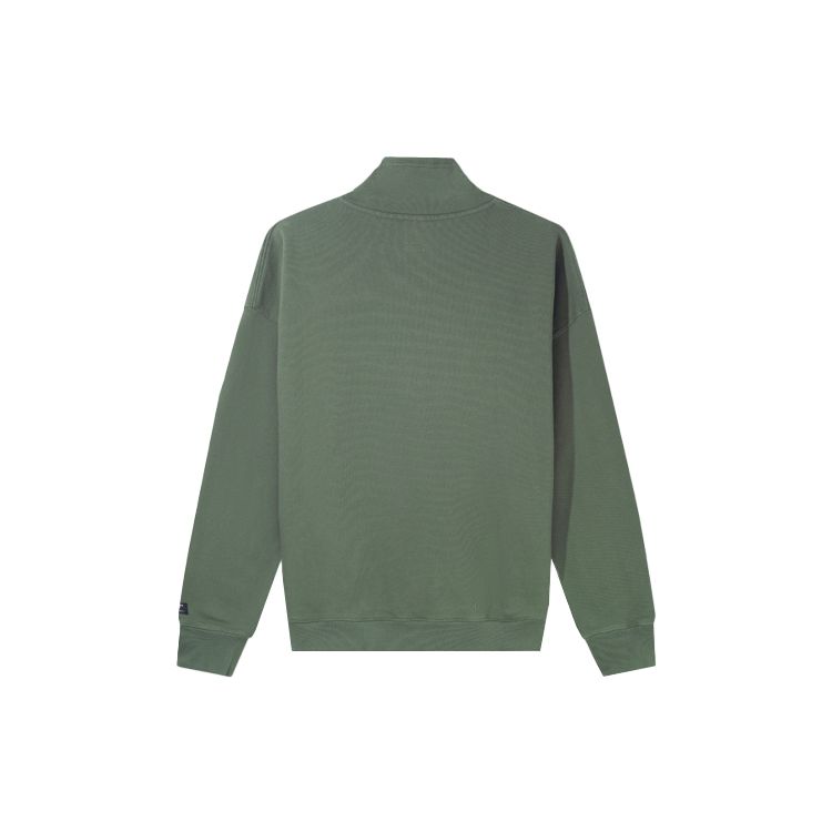 Levis Stand Collar Solid Color Long Sleeve Sweatshirt Men Sweatshirt Green A0752-0000