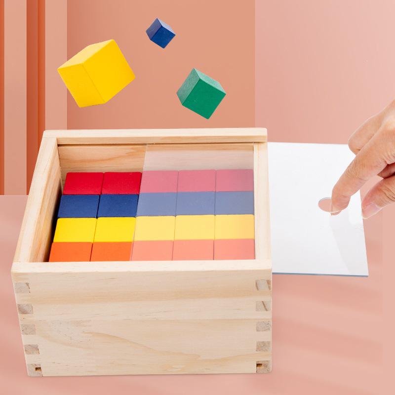 Educational Wooden Puzzle Cubes for Children's Early Learning and Logical Thinking Development