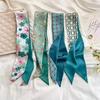 Korean Style Silk Scarf and Hairband Set - Versatile Women's Accessory for Summer