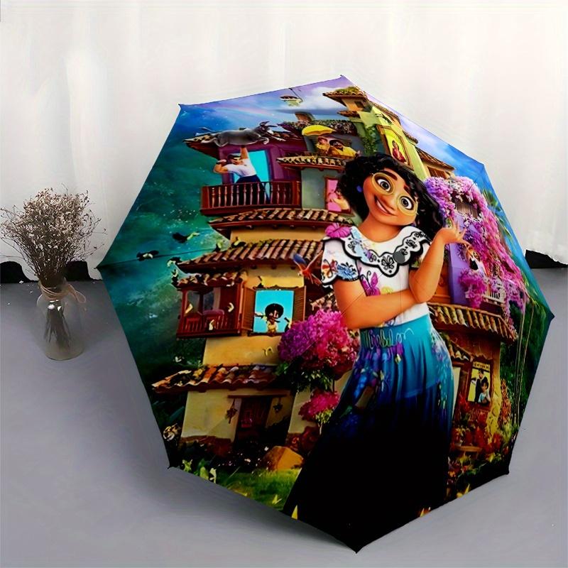 1pc Encanto Automatic Opening and Closing Umbrella, Lightweight 3-Fold, With Cute Cartoon Characters, Suitable for Home, Outdoor and Daily U