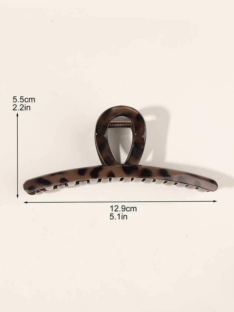 2 Stück Leopard Große Haarspangen für Frauen, 5,1 Zoll Rutschfeste Bananenklemme für Dickes Haar, Stark Haltende Haarstyling-Accessoires