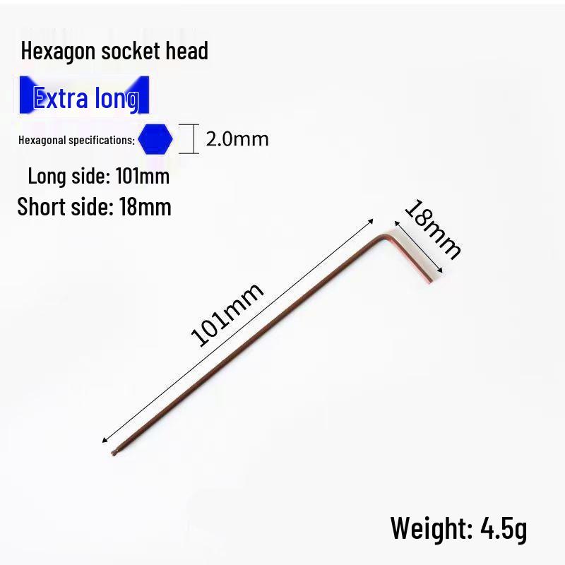 

Industrial Grade S2 Hex Wrench Set, Medium Long Ball Head, Reddish Brown/Antique Bronze, 2mm-19mm.