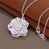 Charms   Copper Pretty Flowers Pendant Necklace For Women Fashion Luxury Jewelry Party Wedding Christmas Gifts