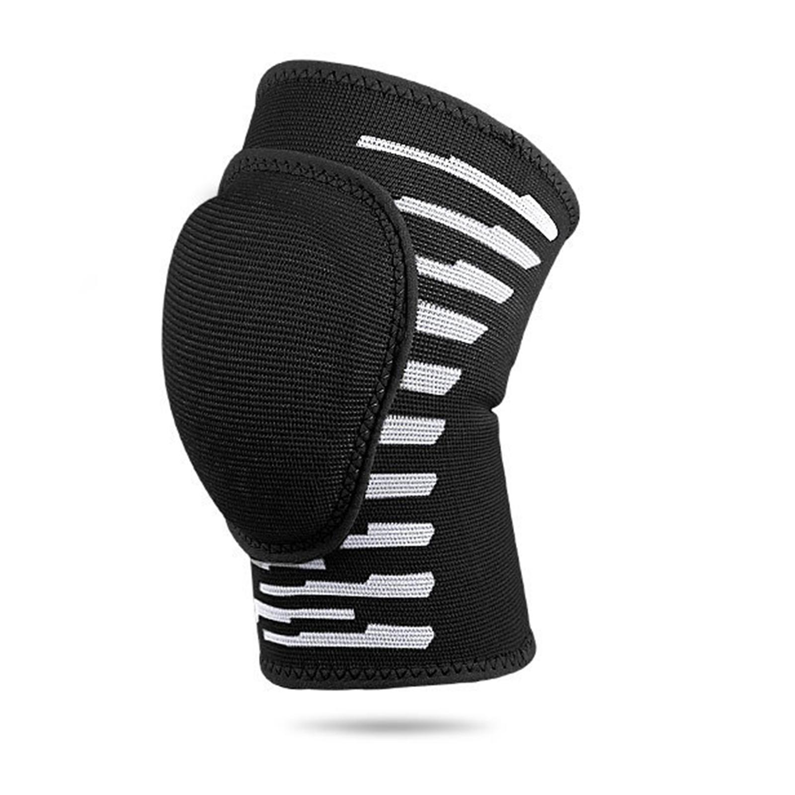 Children s Knee Pad Breathable Anti Slip Padded Sponge Flexible Knee Support for Tennis Roller Skating Cycling Sports Volleyball чёрный