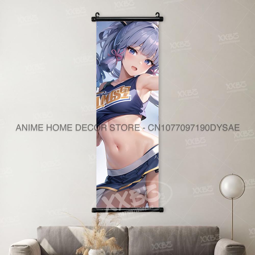 Genshin Impact Game Posters Xiangling Scrolls Picture Yaoyao Decorative Paintings Yun Jin Anime Home Decor Layla Wall Artwork