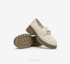 Best 24 Spring Fashion Metal Buckle Academy Wind Le Fu Shoes Coarse Heel Women's Single Shoes WA511AA4