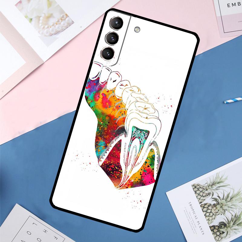 

The Dentist Tooth Case For Samsung Galaxy S25 Ultra S24 S23 S22 S21 Ultra S9 S10 Plus S23 FE S25 FE Back Cover Galaxy S10 Plus