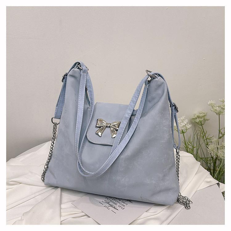 2024 New Korean Style Large Capacity Urban Minimalist Pu Tote Shoulder Bag