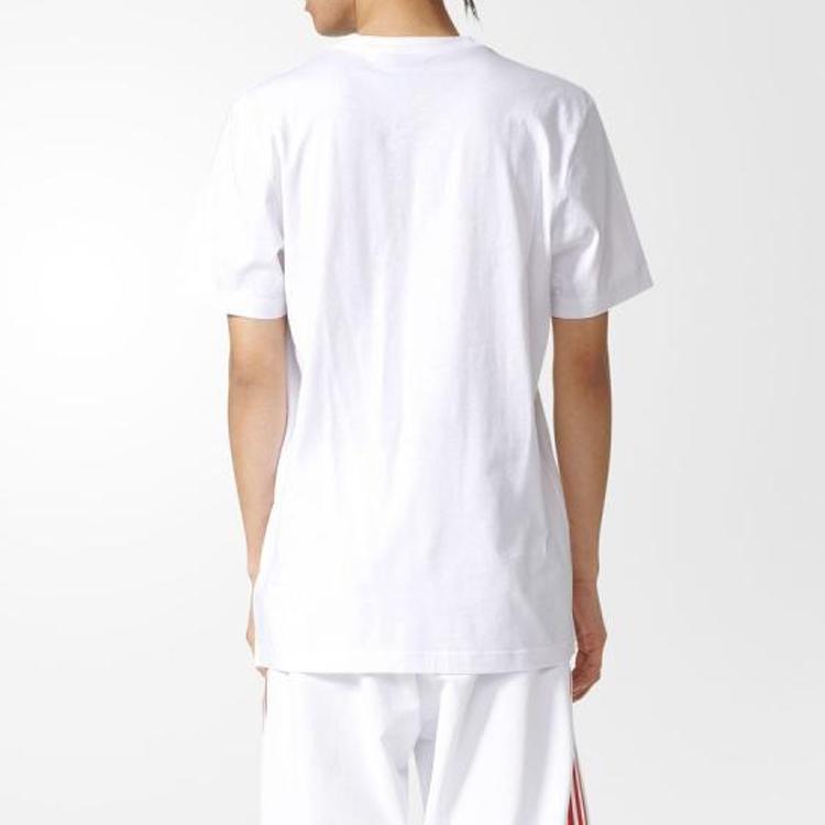 adidas Originals Archive Label Print Short Sleeve T-Shirt Men Tops White BQ3043