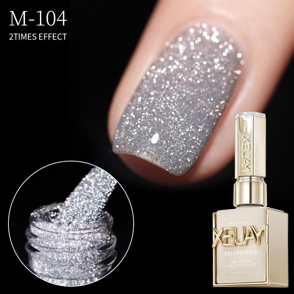 2025 Celeb Fave Wine Red Diamond Glitter Nail Gel Set