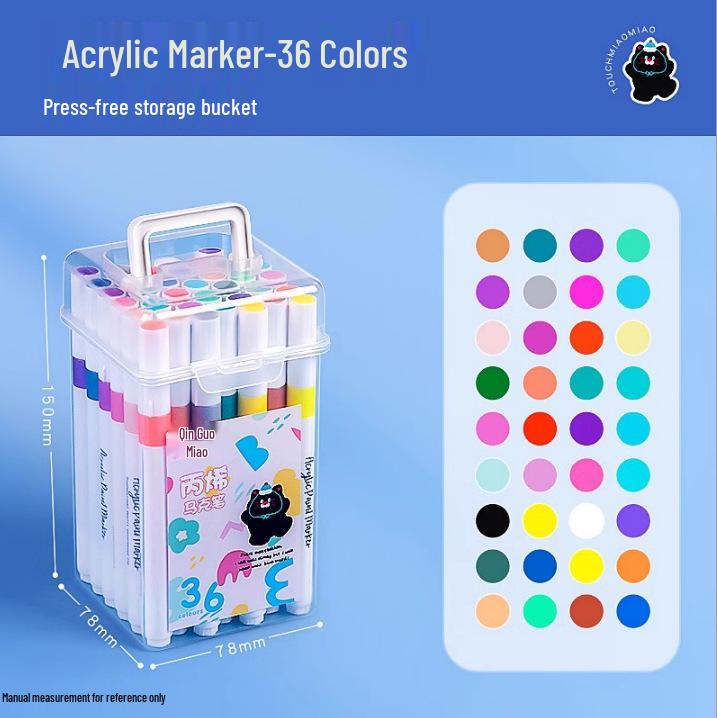 Fixy na bázi oleje s dvojitým hrotem pro studenty umění a anime, ideální pro dětskou kresbu a vybarvování.