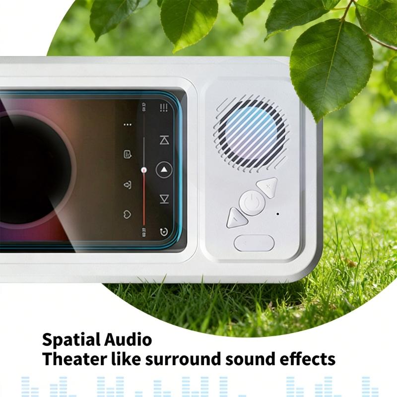 Waterproof Bluetooth-compatible Speaker Phone Holder For Shower With 360°Surround Sound Long Playtimes IPX4 Rate Bathroom Music Box