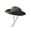 Spring and Summer New Men's Cm Sun Hat Bucket Hat Outdoor Sun Protection Hat Breathable Big Eaves Hat Climbing Hat Fishing