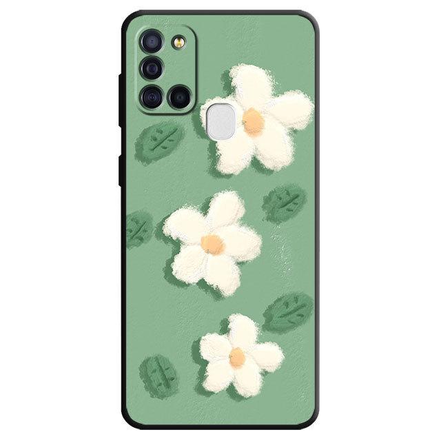 Cartoon Flower Phone Case For Samsung Galaxy M51 M52 M33 M30s M12 M13 M31 M22 M32 5g M23 M21 M31 Prime Matte Silicone Cover
