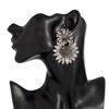 Vintage Sunflower Alloy Earrings Drop for Women Exaggerate Daily Party Banquet Earrings Y2K Jewelry Accessories 2025 New