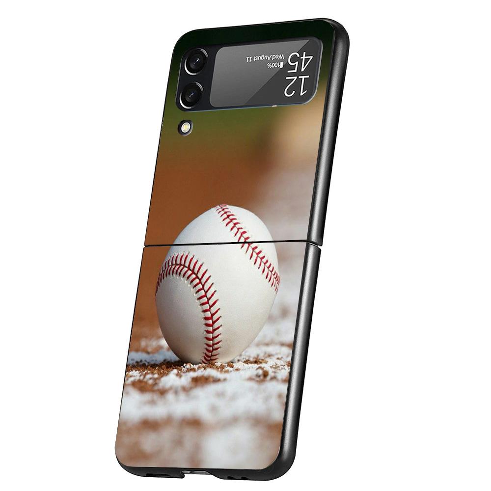 

Спортивный чехол для телефона с изображением бейсбола для Samsung Galaxy Z Flip 7 6 5 4 3 5G Flip7 Flip6 Flip5 Flip4 Flip3 Черный Fundas Shell Galaxy Z Samsung Z Flip 4