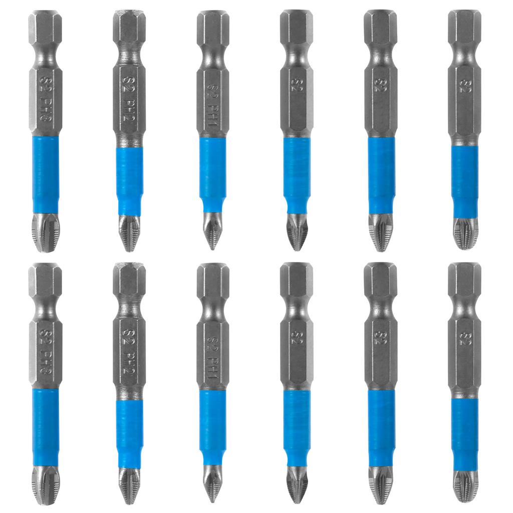 24Pcs Cross Head Screwdriver Bits 1/4 Inch Hex Shank Cross Slot Impact Driver Bit Set PH1 PH2 PH3 PZ3 Electric Screwdriver Tool