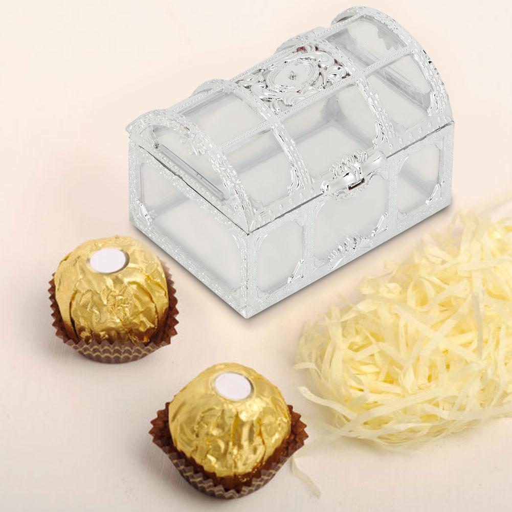 12pcs Hollow   Box Chocolates Container Ornamnet Gift Jar Decoration for Wedding Party