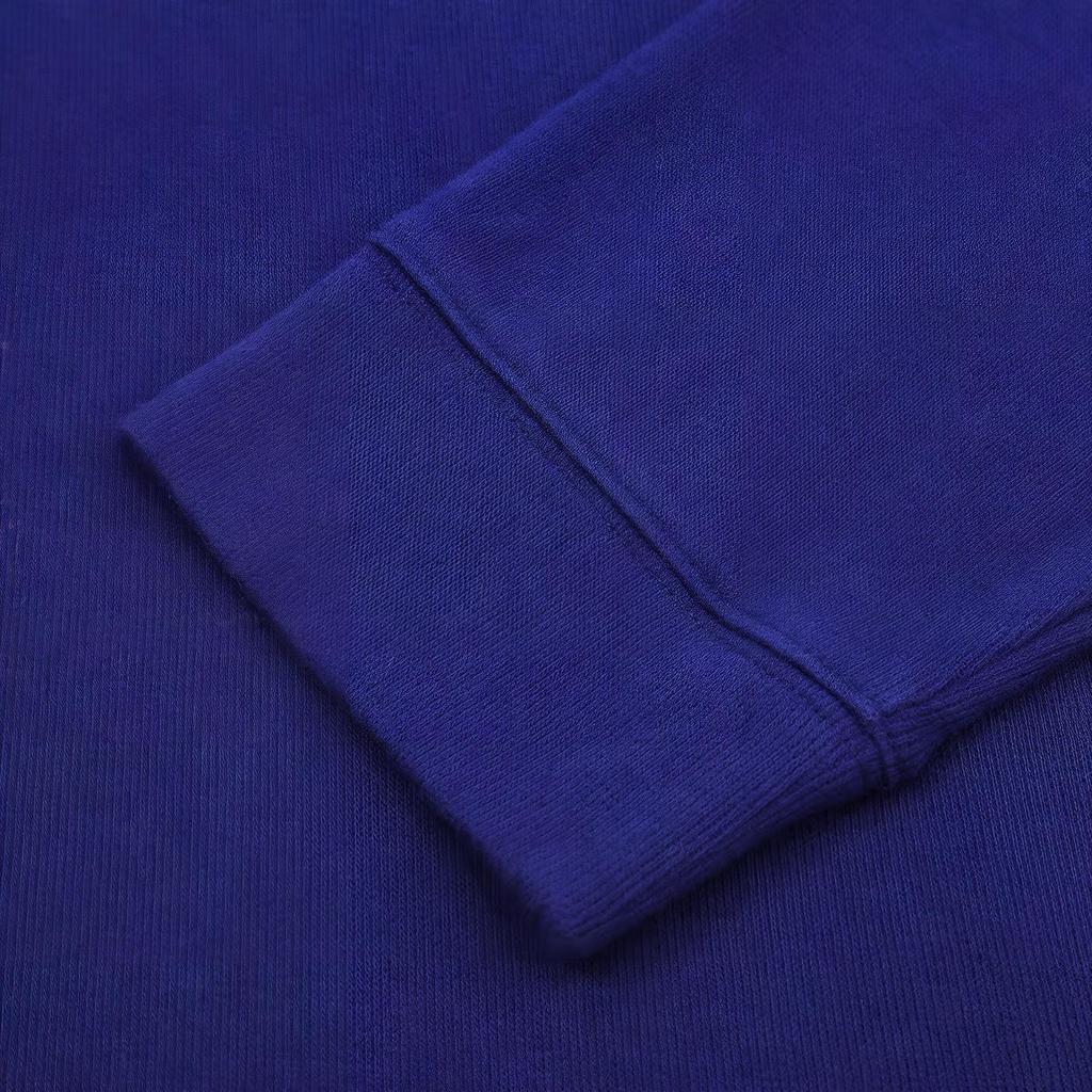 Polo Ralph Lauren Solid Color Pony Logo Embroidered Half-Zip Knit Long Sleeve Sweatshirt Men sweatshirt Blue MNPOKNI16820199-400
