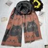 Women's Cute Cat Imitation Cashmere Scarf - Autumn/Winter Warm Shawl