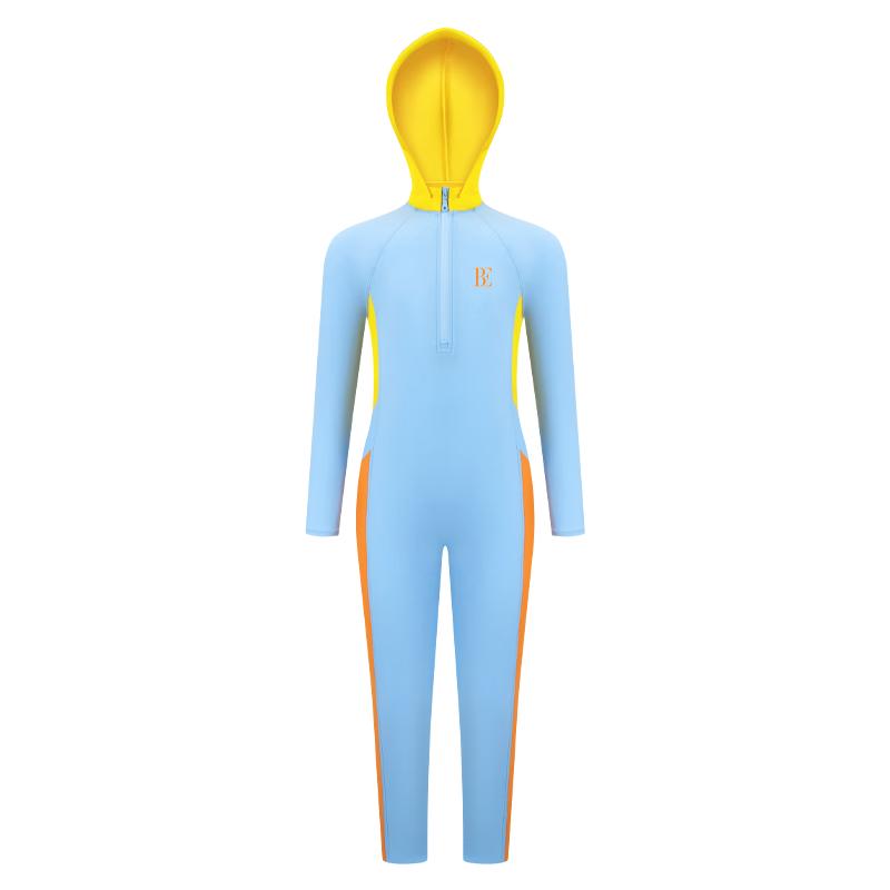 Balneaire Kids  Long-Sleeve Hooded Rash Guard Swimsuit 150 (72)
