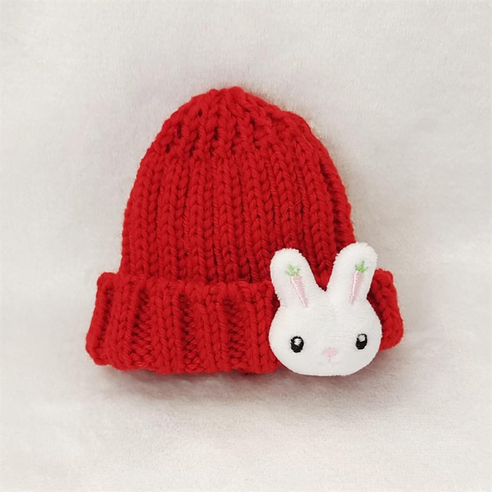 Doll Woolen Hat for Dollhouse Miniature for 15cm Labubu Color Match Hat Kawaii Cute Doll Accessories Kids Girls Toys