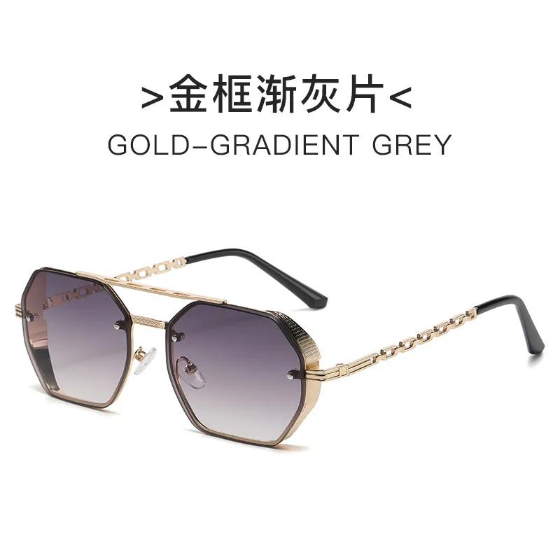 Metal Chain Sunglasses  Advanced Multi Sided Double Beam Sunglasses Eyeglass Legs Sunglasses & Accessories