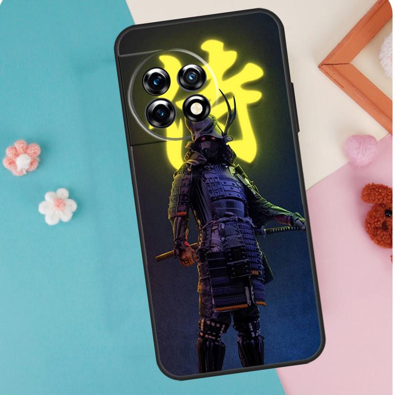 Samurai Japan Art Case For OnePlus 11 12 13 15 13R 12R 10R 8T 10T 9 10 Pro Nord 5 CE 4 3 2 Lite N20 N30 Cover