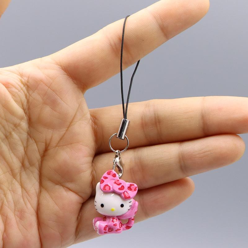 kawaii Hello Kitty Toy Pendant Cute Cat Phone Case Decorative Necklace Pendant Kawaii Women Accessories Festival Gifts