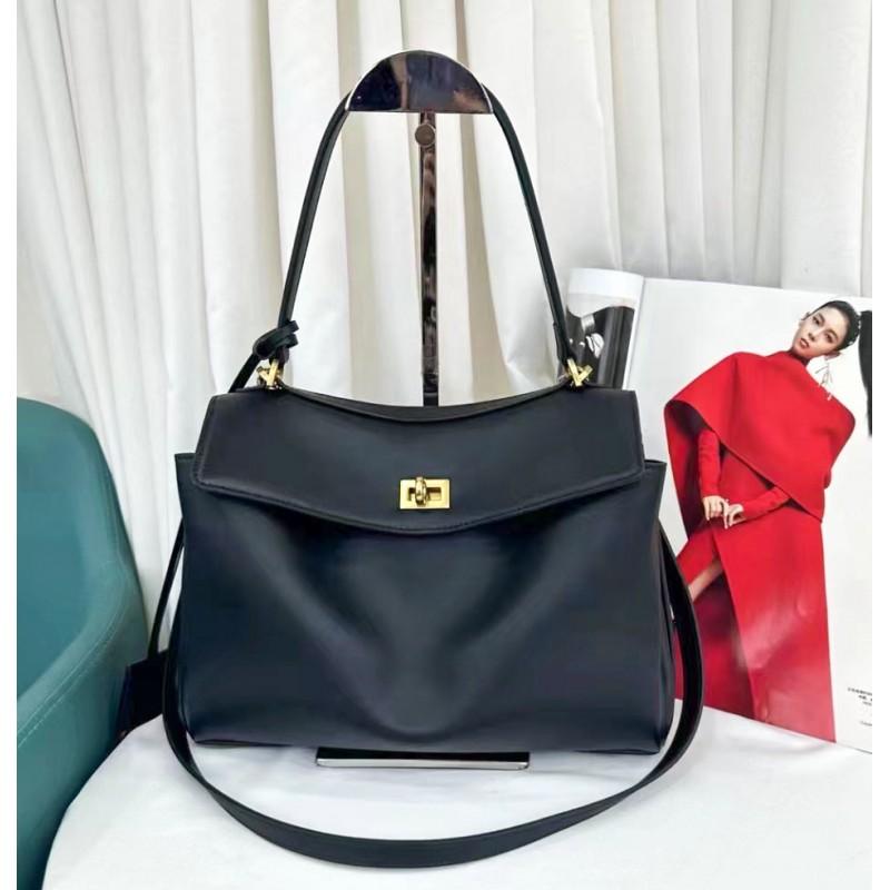 Oversized Soft Leather Tote Bag With