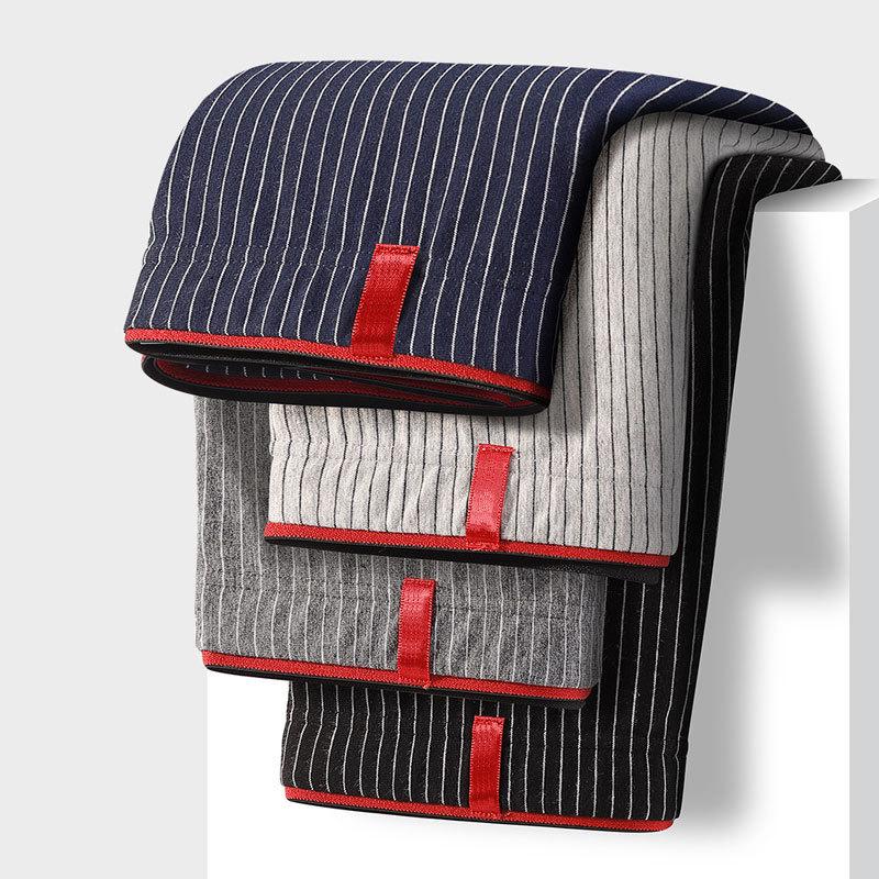 1/4 PCS Men's Cotton Striped Comfortable Fit Boxer Shorts Suit-, Sizes L-5XL