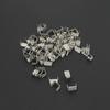 #5 300 pcs Silver Zipper Bottom Stops and Top Stops for Zipper Repair (Silver) Leekayer