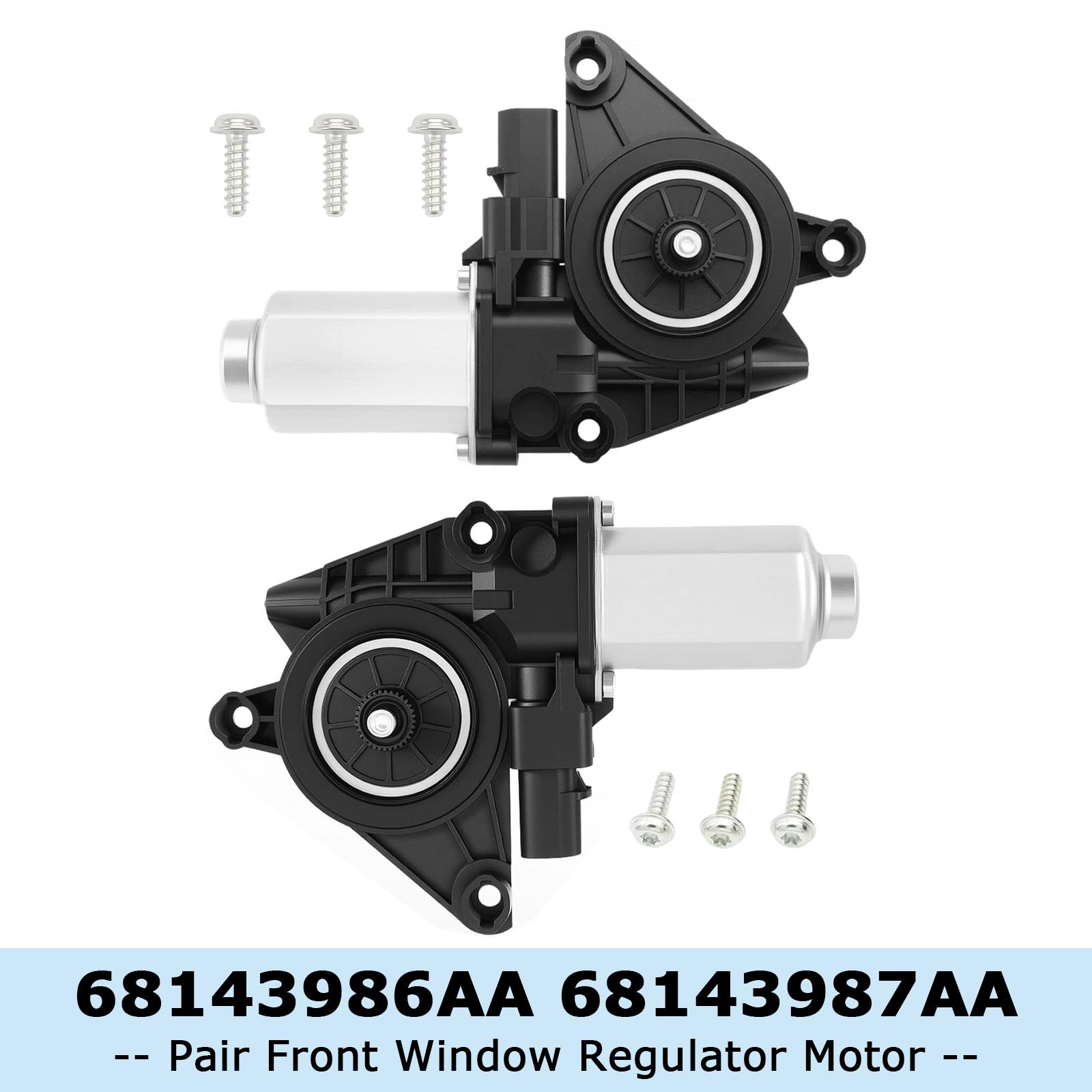 

Pair Front Window Regulator Motor 68143986AA 68143987AA for Charger 300 2011-23