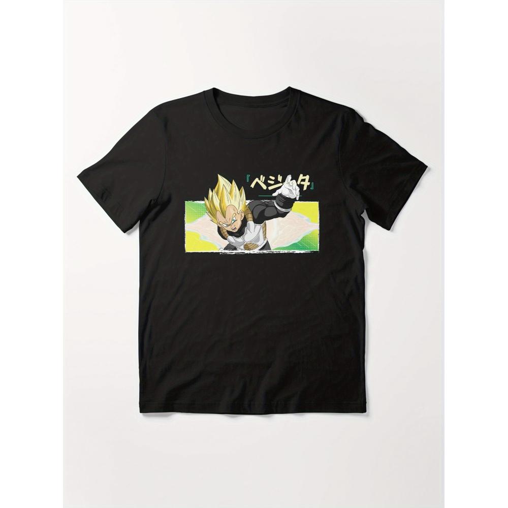 

Vegeta Blast T-Shirt,Soft Breathable & Fade-Resistant, Classic Fit for Daily Casual Wear XXL белый