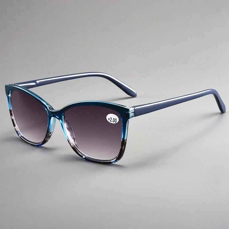 

Sun Reading Glasses Women Brown Lens Floral Sunglasses Presbyopia Spectacles Eyeglasses Eyewear With Diopter +1.0 +1.5 to +4.0 +350 синій