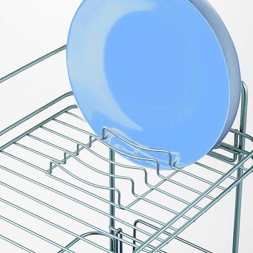 Asvel N-Pos? Slim Dish Drainer, Double-Coated, for Vertical and Horizontal Use, Silver, 5531