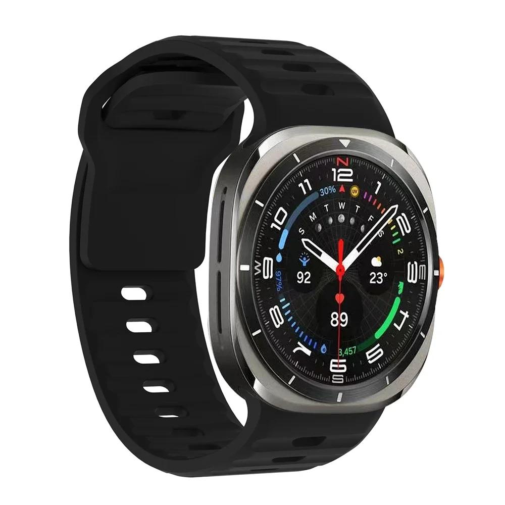 Silicone Band For Samsung Galaxy Watch Ultra 2025 47mm Bracelet Samsung Galaxy Ultra 47mm No Gaps Strap Correa Sport Accessories