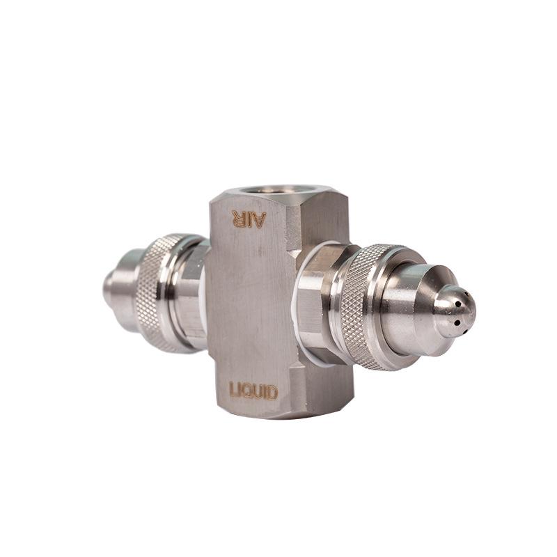Stainless Steel Bidirectional Air Atomizing Nozzle for Industrial Cooling and Cleaning