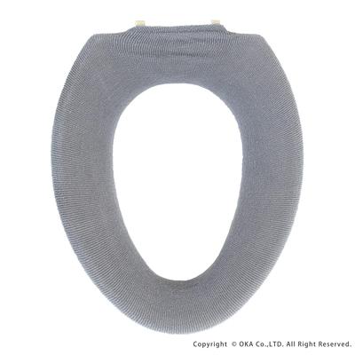 OKA Matoka Toilet Seat Cover Type O Type Gray Nordic Modern (Warm Nordic)