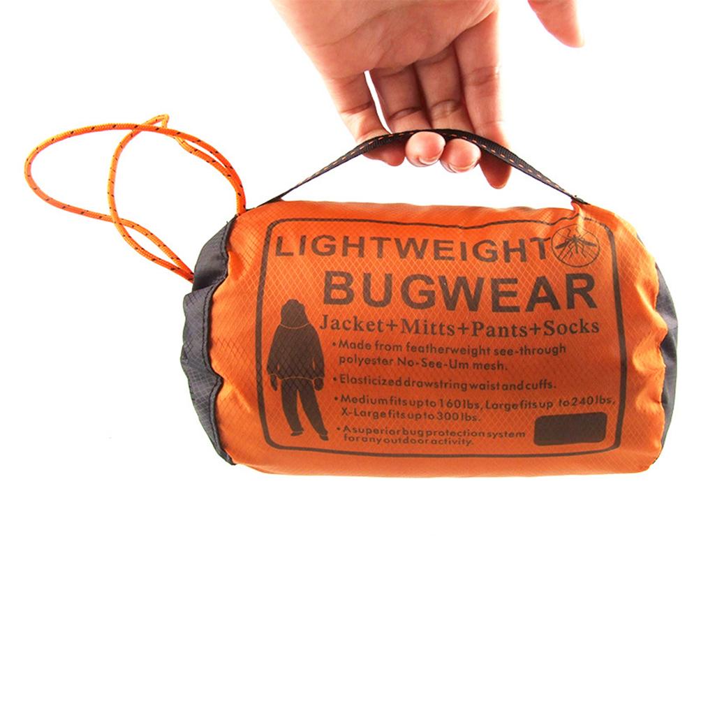 Outdoor Mosquito Mesh Clothes Suits Fly Screen Insect Shield Mesh Foot Cover Glove Pants Camping Insect Shield Clothes