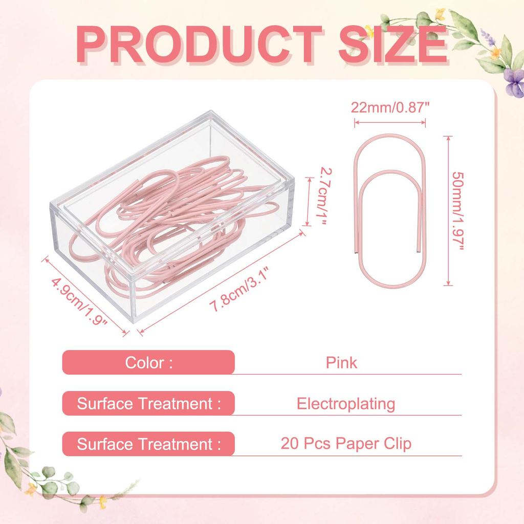 20/50/100Pcs Paper Clip 2inch Non-Skid Metal Paper Clamp Clips Large for Office Supplies Craft Scrapbook Document Note Sorting