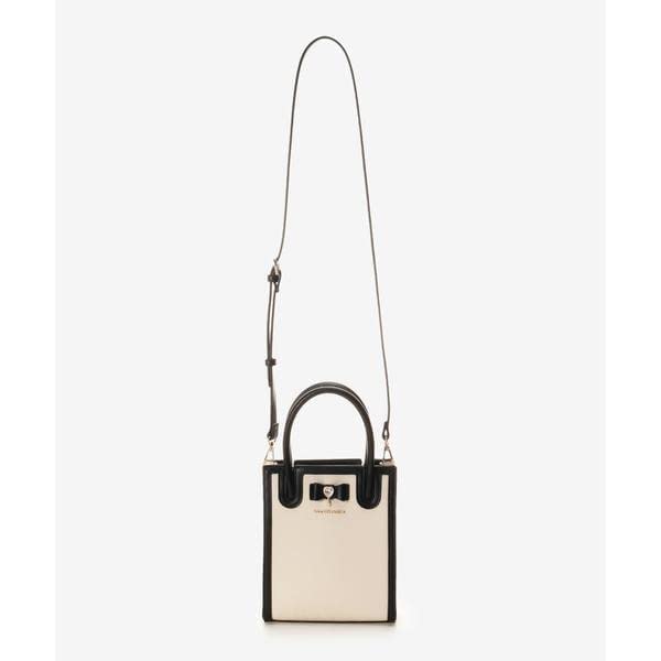 Geantă de umăr pătrată cu 5 panglici roz [Samantha Vega] Femei