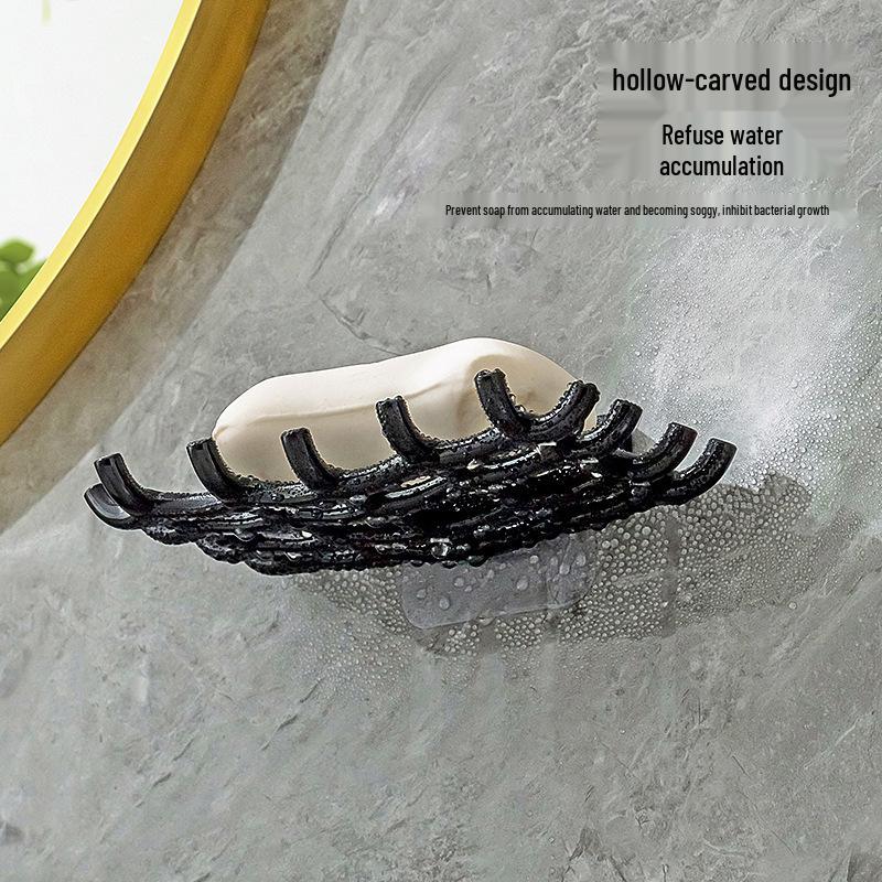 2023 Punch-Free Wall-Mounted Soap Box: High-End Handmade Storage & Drain Rack