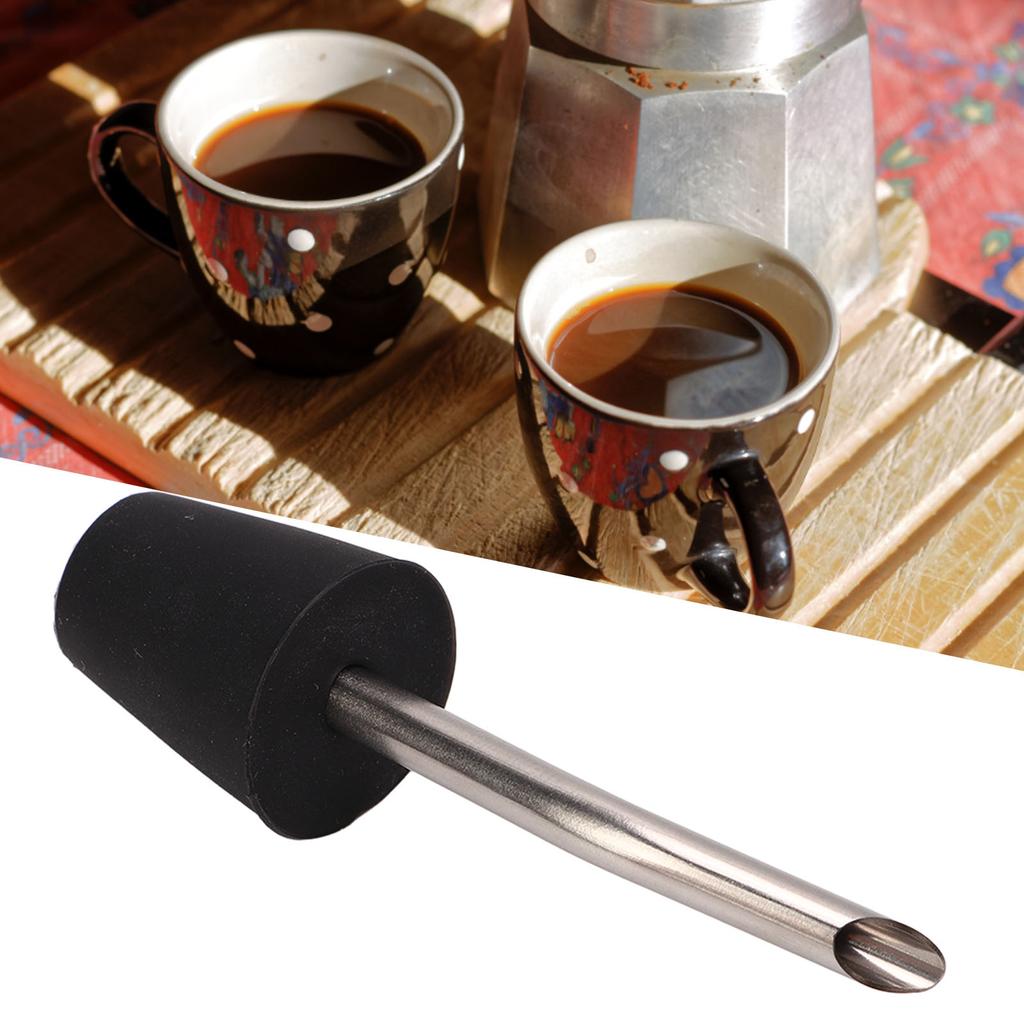 Kettle Spout Extension Nozzle Silicone Stainless Steel Teapot Accessories with Brush for Camping Hiking Backpacking