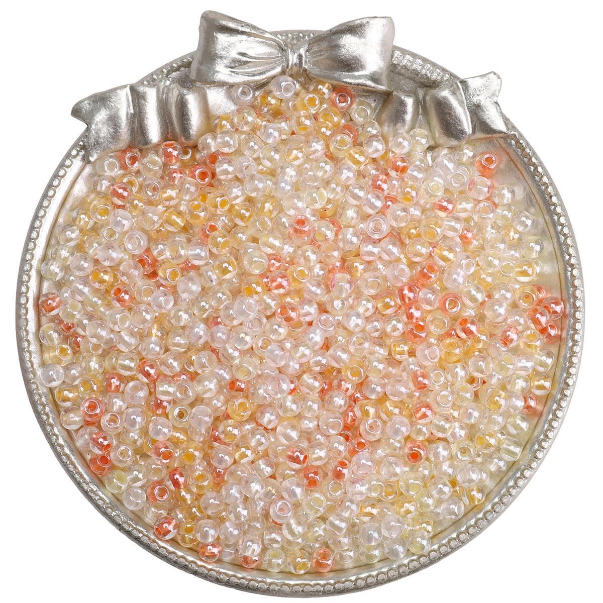 

4 мм бусины-россыпи из циркониевого крема «макарон» для самодельных украшений и вышивки крестиком 160 pieces оранжевый