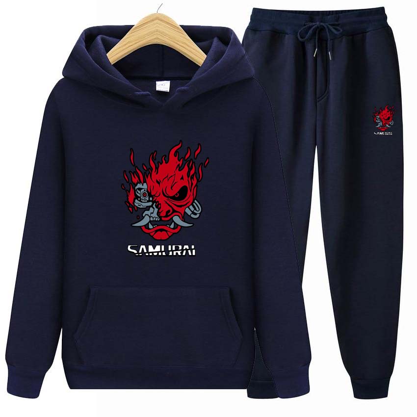 Módní Anime Potisk Teplákové soupravy Pro ženy Muži Mikina Oblečení Muži Běžecký set Sportovní oblečení Jogger Pánské tepláky Zimní souprava Sportovní