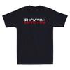 Fck You Love You Red And White Text Quote Funny Saying Gift Retro Unisexs Tshirt