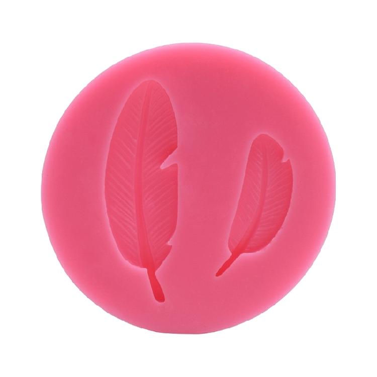 Feather Texture Printing Baking Biscuits Mold Food Grade Silicone Fondant Mould